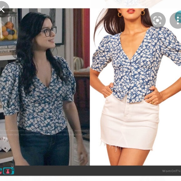 Reformation Poire Floral Wrap Blouse - Picture 12 of 12